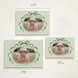 "Whimsical Bow" - Holiday Cards in Winter Moss by Susan Zinader - Formats Available