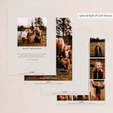 "Little Village" - Holiday Cards in Ash by Julie Murray - Back of Card Options