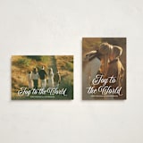 "Vintage Joy" - Holiday Cards in Snow by Jackie Crawford - Photo Orientation Options