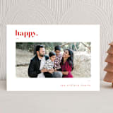 "Bold Merry" - Holiday Cards in Cranberry by That Girl Press - Front
