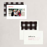 "Bold Merry" - Holiday Cards in Cranberry by That Girl Press - Assembled
