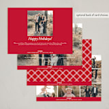 "A Wonderful Life" - Holiday Cards in Holiday Red by Qing Ji - Back of Card