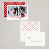 "A Wonderful Life" - Holiday Cards in Holiday Red by Qing Ji - Assembled