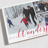 "A Wonderful Life" - Holiday Cards in Holiday Red by Qing Ji - Detail
