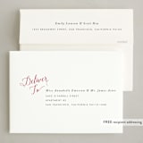 "A Wonderful Life" - Holiday Cards in Holiday Red by Qing Ji - FREE Recipient Addressing