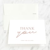 "cross" - Baptism and Christening Thank You Cards in Blush by Morgan Kendall - Front