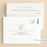 "Botanical Frame" - Baptism and Christening Thank You Cards in Navy by Bonjour Paper - FREE Recipient Addressing