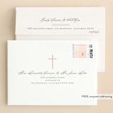 "Intersect" - Baptism and Christening Thank You Cards in Blush by Lauren Chism - FREE Recipient Addressing