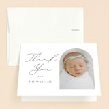 "elegant minimalism" - Baptism and Christening Thank You Cards in Ink by Morgan Kendall - Front