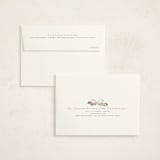 "Ribbonly Frame" - Baptism and Christening Thank You Cards in Blush by Itsy Belle Studio - FREE Recipient Addressing