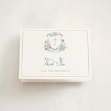"Sweethearts" - Baptism and Christening Thank You Cards in Periwinkle by Design Lotus - Front