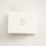 "Bowery" - Baptism and Christening Thank You Cards in Rose by Megan Davis - Front