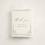 "Delicate summer frame" - Baptism and Christening Thank You Cards in Periwinkle by Lucrecia Caporale - Front