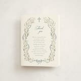 "Ciel" - Baptism and Christening Thank You Cards in Frost by Jelena Vuletic - Front