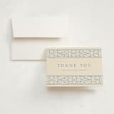 "Baptism Bookplate" - Baptism and Christening Thank You Cards in Cream by Robert and Stella - Card with Envelope
