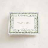 "Linette" - Baptism and Christening Thank You Cards in Blue Whisper by Pati Cascino - Front