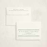 "Scalloped Cross" - Baptism and Christening Thank You Cards in Marsh by Pati Cascino - FREE Recipient Addressing