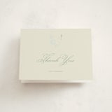 "The Holy Whisper" - Baptism and Christening Thank You Cards in Sage by Paloma Morand Monteil - Front
