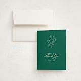 "Divine Day" - Baptism and Christening Thank You Cards in Shamrock by Paloma Morand Monteil - Card with Envelope