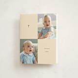 "Mosaic" - Baptism and Christening Thank You Cards in Butter by Stacy Maalouf - Front