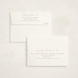 "Little Bow Crest" - Baptism and Christening Thank You Cards in Peony by Jackie Crawford - FREE Recipient Addressing
