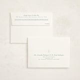 "Cross Stitch" - Baptism and Christening Thank You Cards in Jade by Becky Nimoy - FREE Recipient Addressing