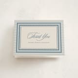 "Fairmont" - Baptism and Christening Thank You Cards in Chambray by Jessica Williams - Front