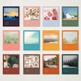 "Top-Voted Art Calendar 2025" - Calendars in White by Multiple Artists - Months