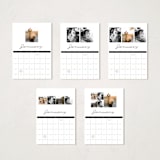 "Minimal Grid" - Calendars in Snow by Kate Ahn - Photo Options