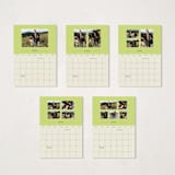 "Squiggle Giggle" - Calendars in Lime by Hattie and Jane - Photo Options
