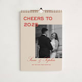 "Bold Cheers" - Calendars in Tomato by Sydney Kay - Cover