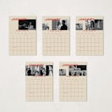 "Bold Cheers" - Calendars in Tomato by Sydney Kay - Photo Options