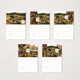 "Vintage Wishes" - Calendars in Eggshell by Ashley Iwafuchi - Photo Options