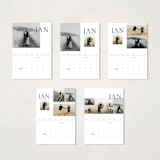 "Modern Approach" - Calendars in Coal by Pixel and Hank - Photo Options
