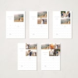 "The Minimalist" - Calendars in Pearl by Pixel and Hank - Photo Options