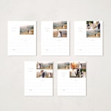 "The Minimalist" - Calendars in Pearl by Pixel and Hank - Photo Options