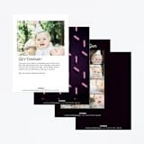 "Glow" - Children's Birthday Party Invitations in Lazer Green by Hudson meet Rose - Back of Card Options