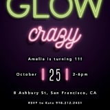 "Glow" - Children's Birthday Party Invitations in Lazer Green by Hudson meet Rose - Detail