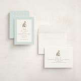 "Penguins" - Children's Birthday Party Invitations in Ice by Teju Reval - Assembled