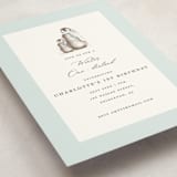 "Penguins" - Children's Birthday Party Invitations in Ice by Teju Reval - Detail