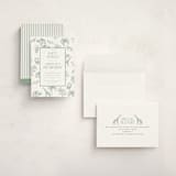 "Safari Toile" - Children's Birthday Party Invitations in Palm by Jenna Holcomb - Assembled
