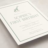 "Safari" - Children's Birthday Party Invitations in Palm by Jenna Holcomb - Detail