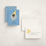 "birthday hat" - Children's Birthday Party Invitations in Lemon by Jennifer Lew - Assembled
