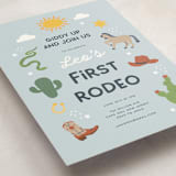 "my friendly rodeo" - Children's Birthday Party Invitations in Sky by peetie design - Detail