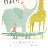 "Time to party!" - Children's Birthday Party Invitations in Peach by Karidy Walker - Detail