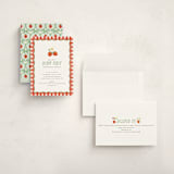 "So Berry Sweet" - Children's Birthday Party Invitations in Strawberry by Itsy Belle Studio - Assembled