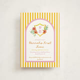 "Beach Club" - Children's Birthday Party Invitations in Lemon by Claudia Orengo - Front