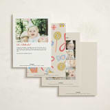 "Super Sweet" - Children's Birthday Party Invitations in Cookie by Lissabeth Anglin - Back of Card Options