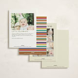 "tiny bold sprinkles" - Children's Birthday Party Invitations in Cream by Ellen Schlegelmilch - Back of Card Options