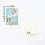 "Pool Party" - Children's Birthday Party Invitations in Palm Springs by Robert and Stella - Assembled